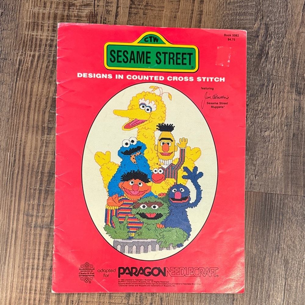 Sesame Street Counted Cross Stitch Patterns Booklet